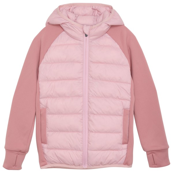 Color Kids - Kid's Hybrid Fleece Jacket with Hood - Kunstfaserjacke Gr 134 rosa von Color Kids