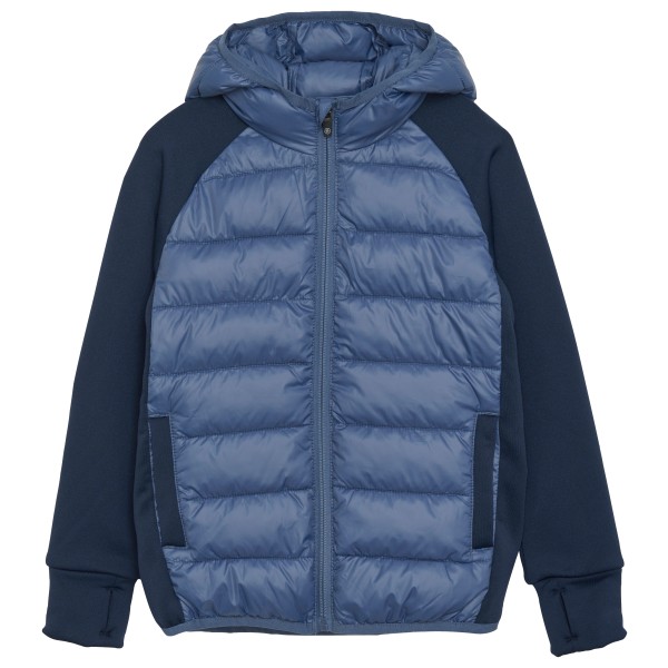 Color Kids - Kid's Hybrid Fleece Jacket with Hood - Kunstfaserjacke Gr 152 blau von Color Kids