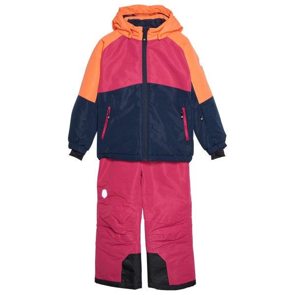 Color Kids - Kid's Ski Set Colorblock - Skijacke Gr 140 rosa von Color Kids