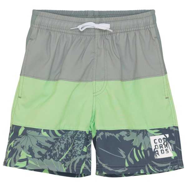 Color Kids - Kid's Swim Long Shorts Colorblock - Boardshorts Gr 128 grau von Color Kids