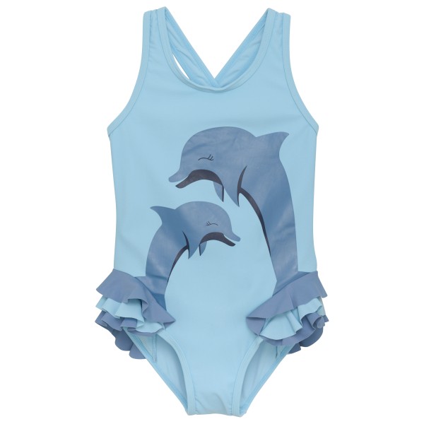 Color Kids - Kid's Swimsuit with Application - Badeanzug Gr 104;110;116;122;128;134;140;152;92;98 blau;lila;rot von Color Kids