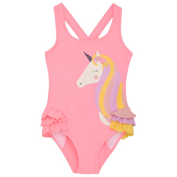 Color Kids - Kid's Swimsuit with Application - Badeanzug Gr 140 rosa von Color Kids