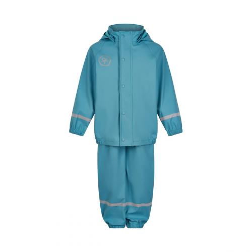 Color Kids Regen Anzug solid PU Set - Delphinium Blue (Grösse: 104)