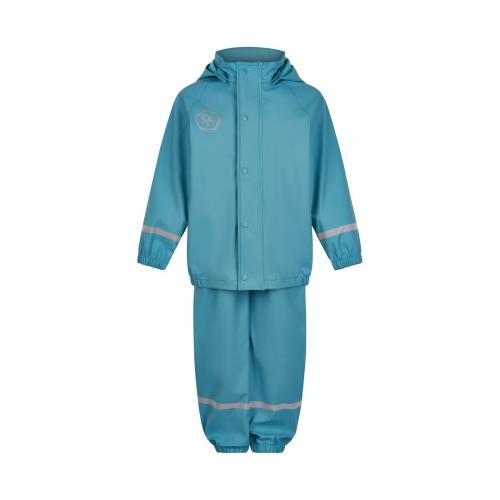 Color Kids Regen Anzug solid PU Set - Delphinium Blue (Grösse: 80)