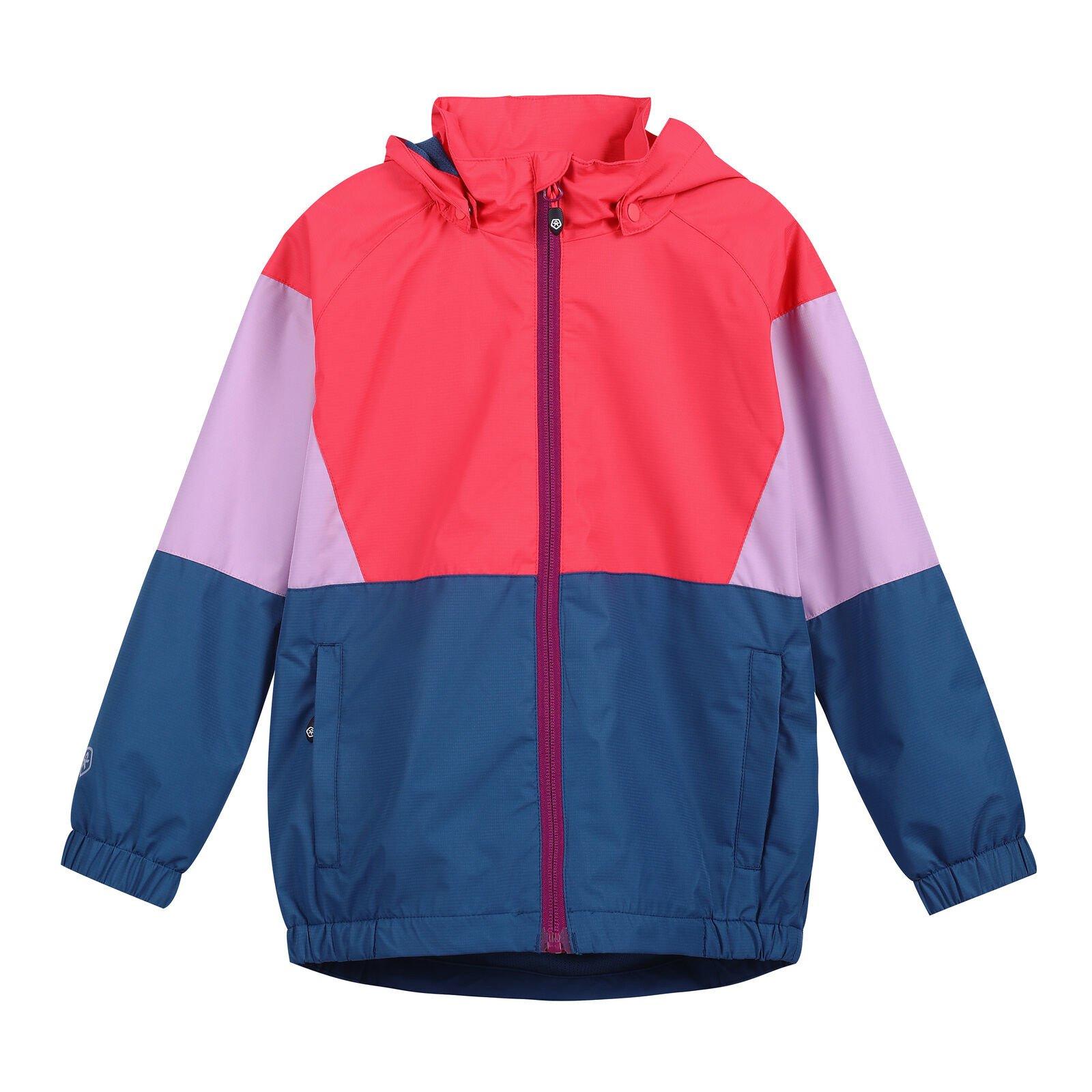 Regenjacke Colorblock Teaberry Mädchen Multicolor 110 von Color Kids