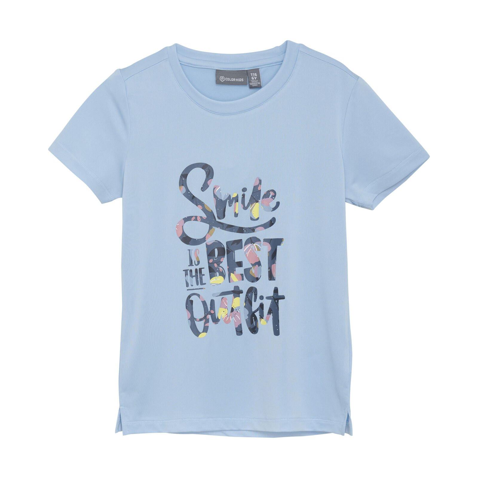 Sport T-shirt Clear Sky Mädchen Blau 110 von Color Kids