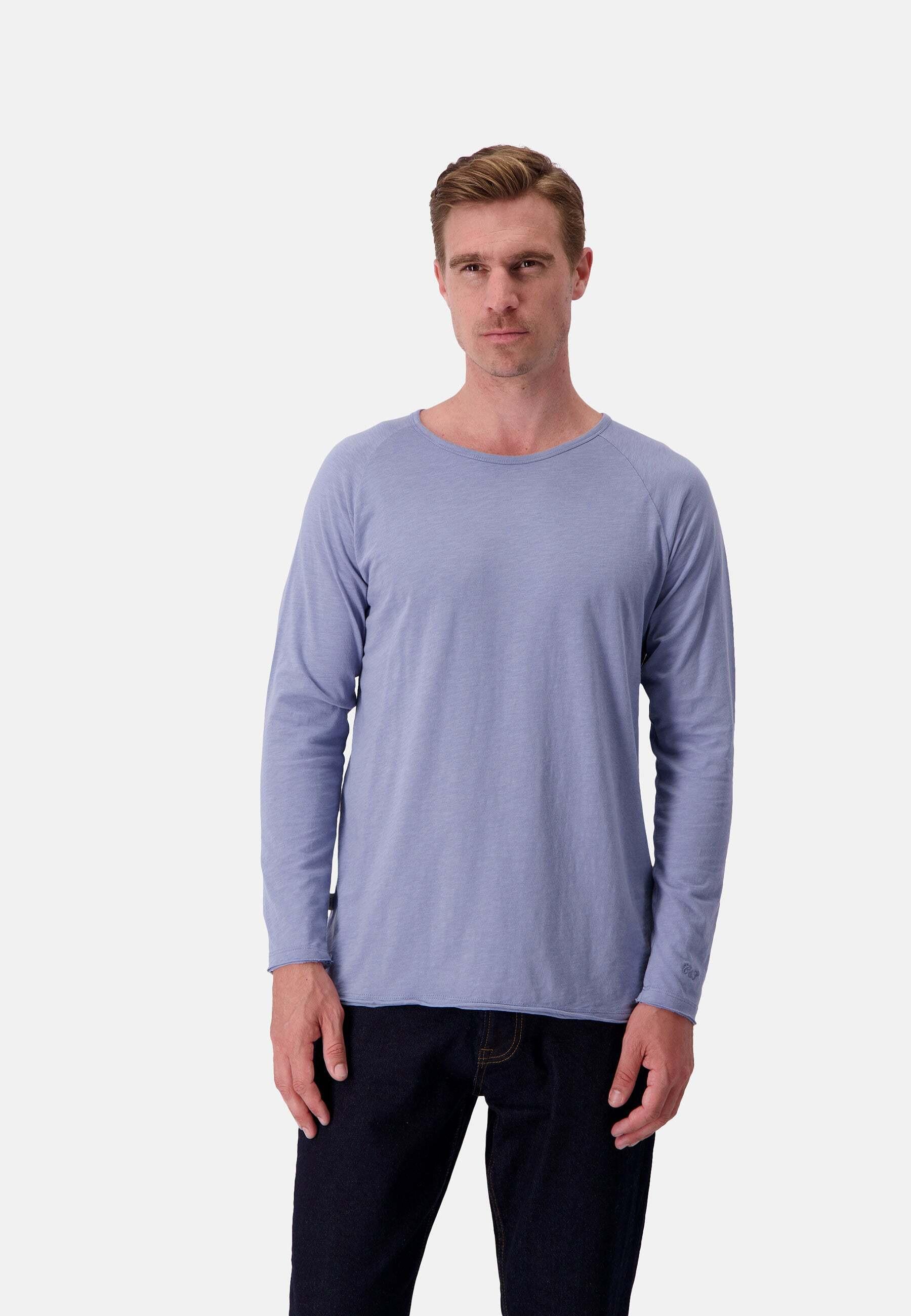 Langarmshirts Longsleeve - Slub Herren Blau XL von Colours & Sons