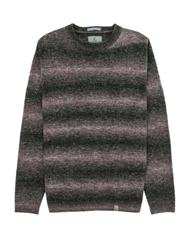 Strickpullover Roundneck Degradé Herren Taubengrau 3XL von Colours & Sons