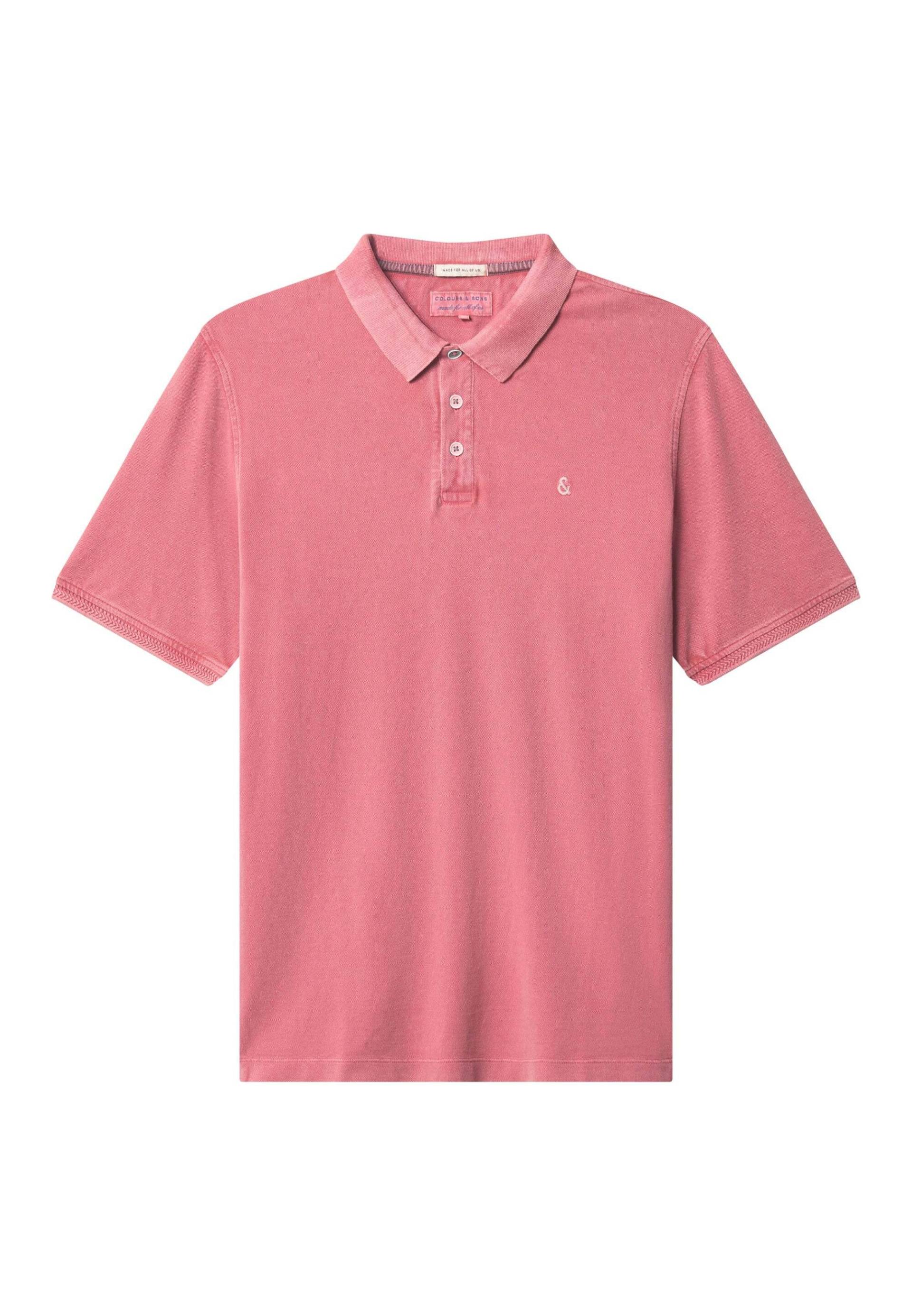 Polos Garment Dyed Herren Altrosa S von Colours & Sons