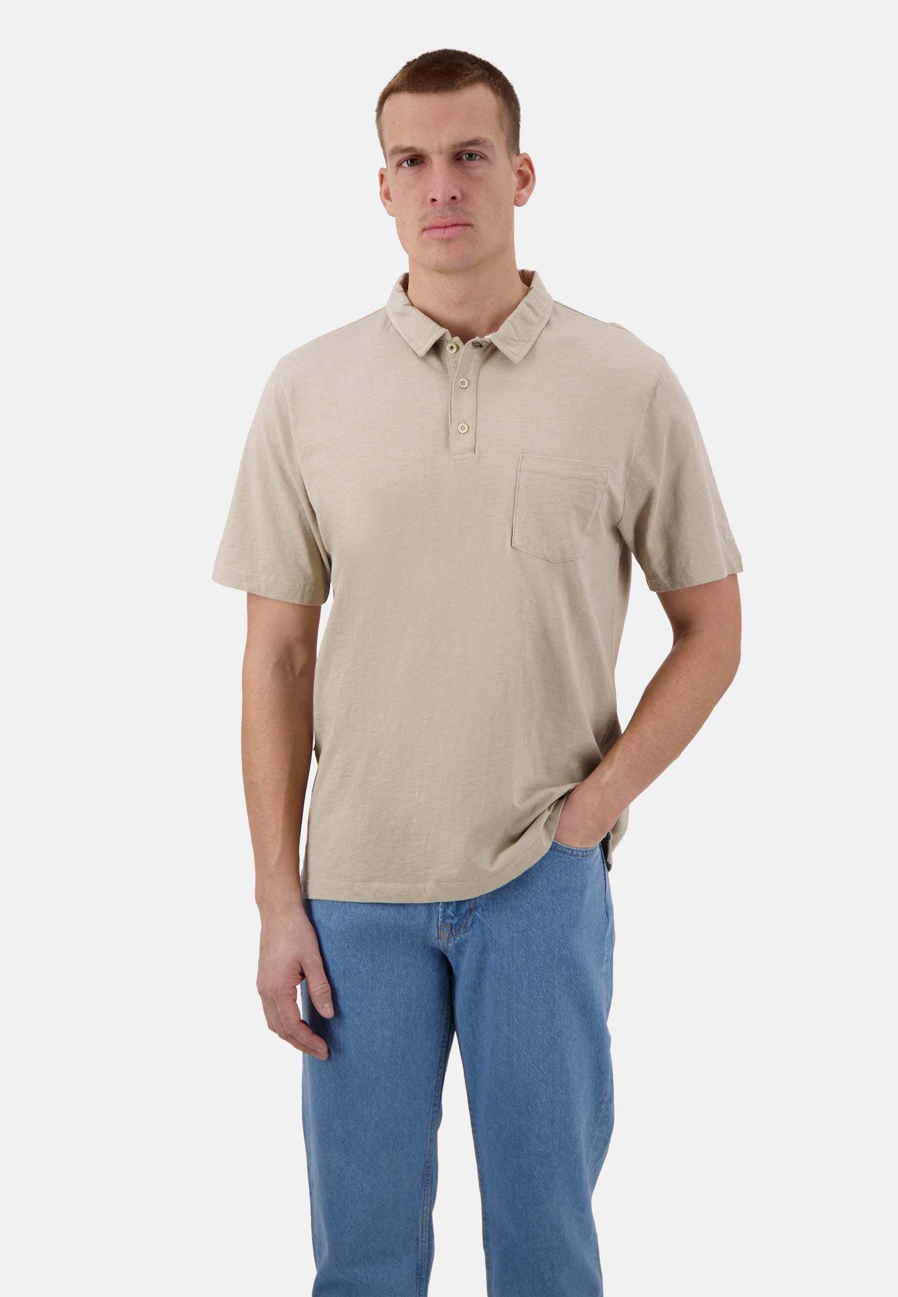 Polos Slub Herren Beige L von Colours & Sons