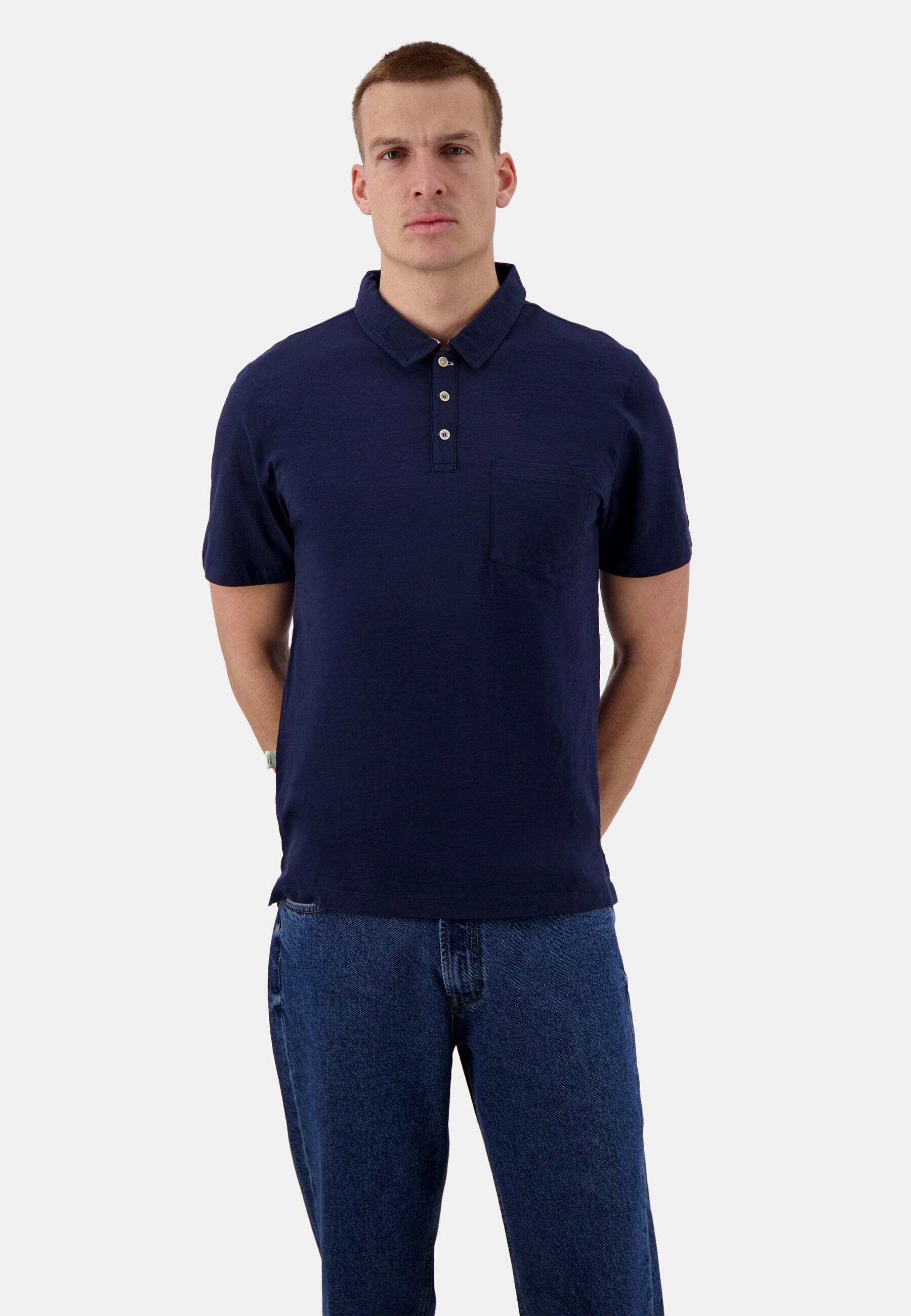 Polos Slub Herren Marine L von Colours & Sons