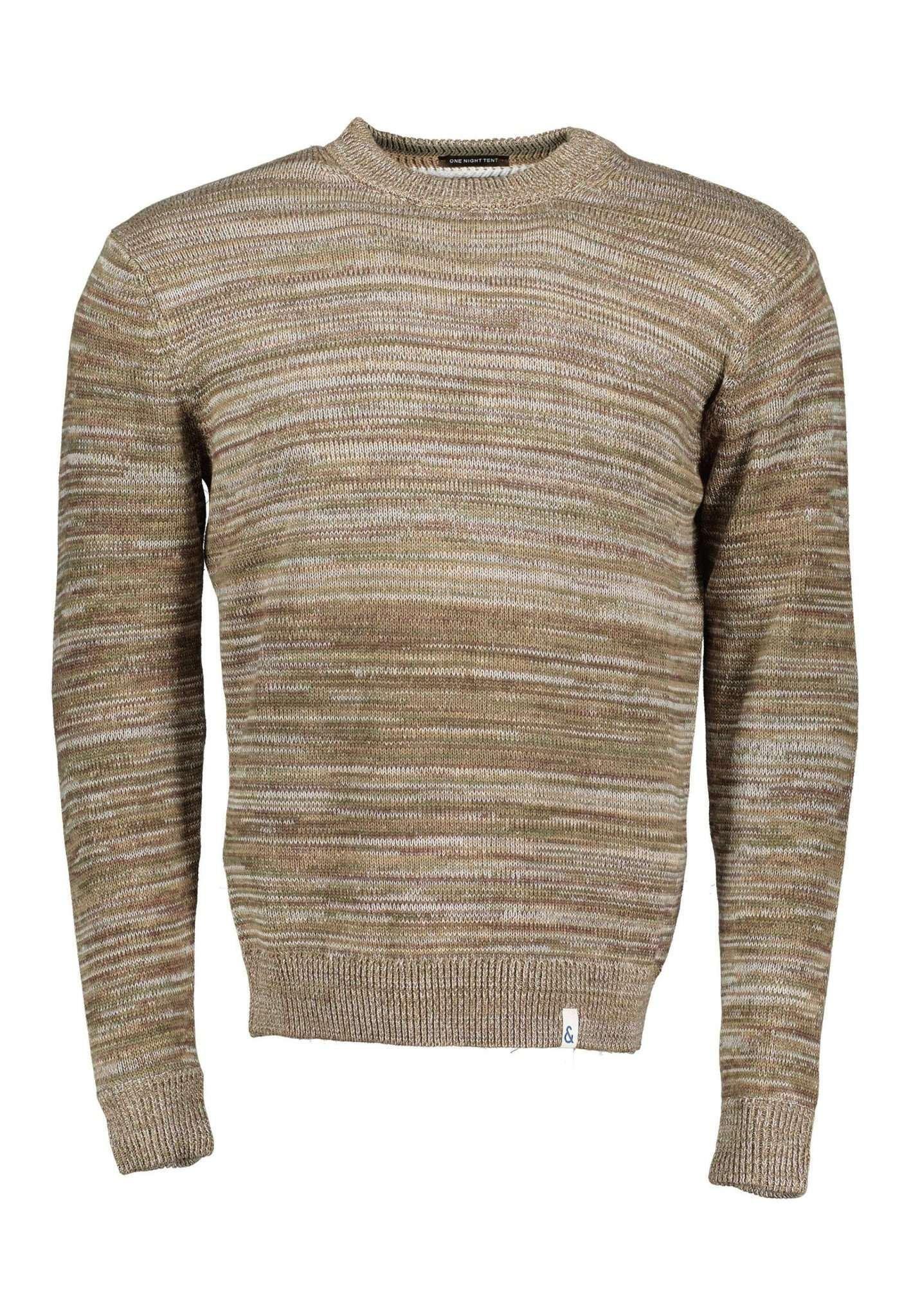 Pullover Roundneck-mouliné Herren Olivegrün L von Colours & Sons