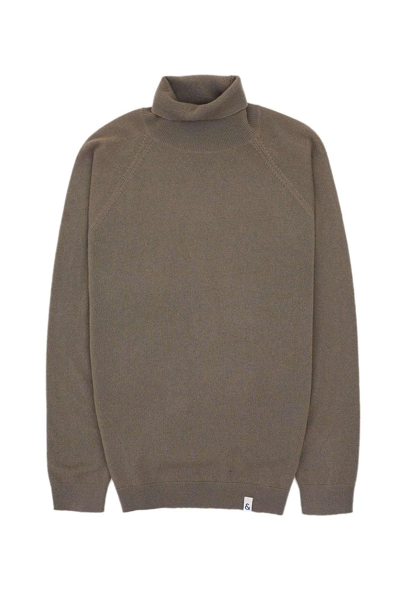 Pullover Turtleneck-cashmere Herren Grün L von Colours & Sons