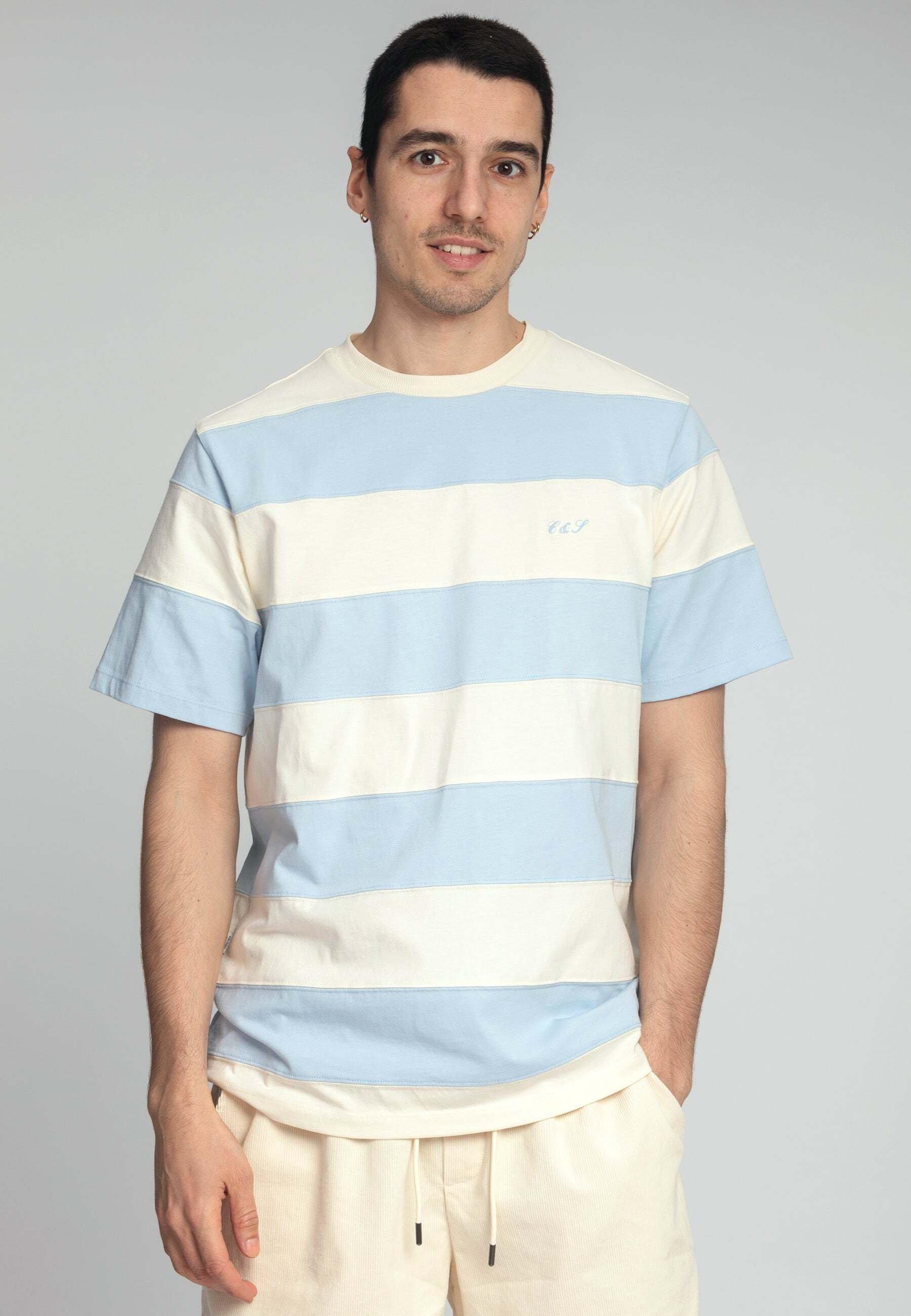 T-shirts T-shirt Block Stripes Herren Blau M von Colours & Sons