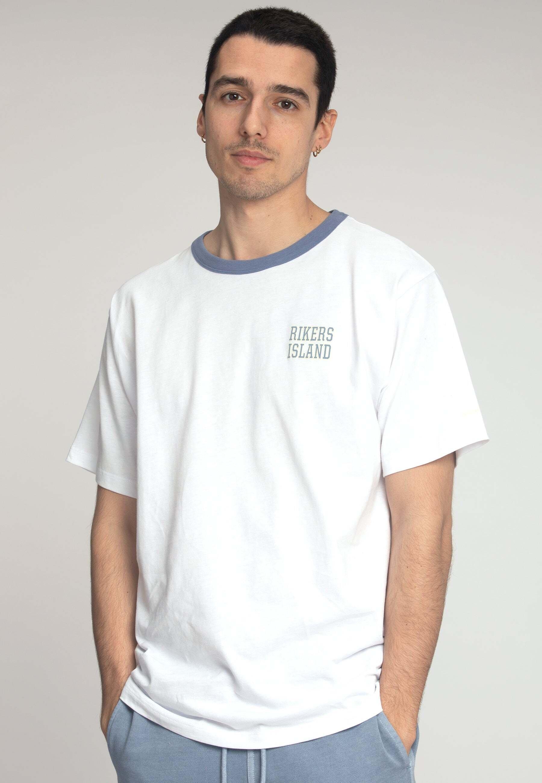 T-shirts T-shirt Rikers Print Herren Weiss XL von Colours & Sons
