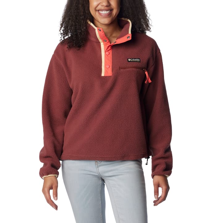 Columbia Helvetia™ Cropped Fleecejacke bordeaux von Columbia