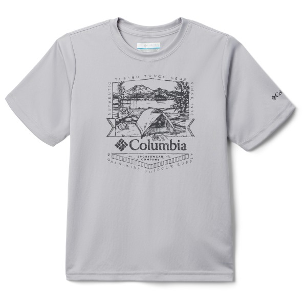 Columbia - Kid's Fork Stream Graphic Shirt S/S - T-Shirt Gr L grau von Columbia