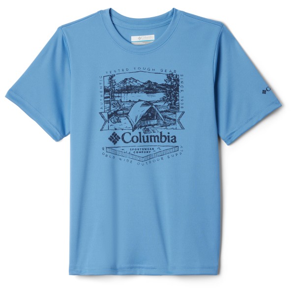 Columbia - Kid's Fork Stream Graphic Shirt S/S - T-Shirt Gr M blau von Columbia