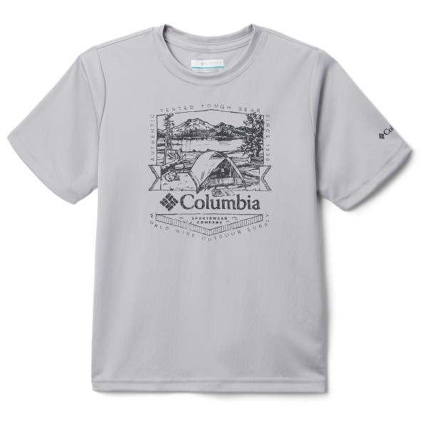 Columbia - Kid's Fork Stream Graphic Shirt S/S - T-Shirt Gr XS grau von Columbia