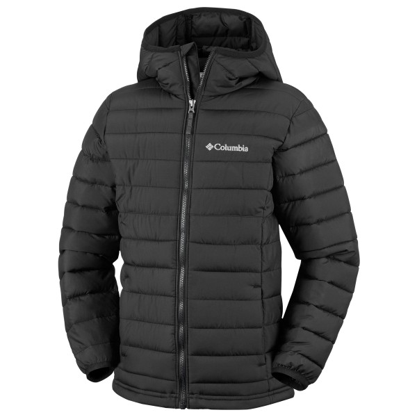Columbia - Kid's Powder Lite II/2 Hooded Jacket - Kunstfaserjacke Gr 10-12 Years;14-16 Years;18 Years;4-5 Years;6-7 Years schwarz/grau von Columbia