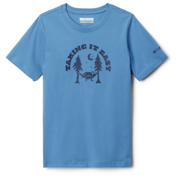 Columbia - Kid's Valley Creek Graphic Shirt S/S - T-Shirt Gr XS blau von Columbia