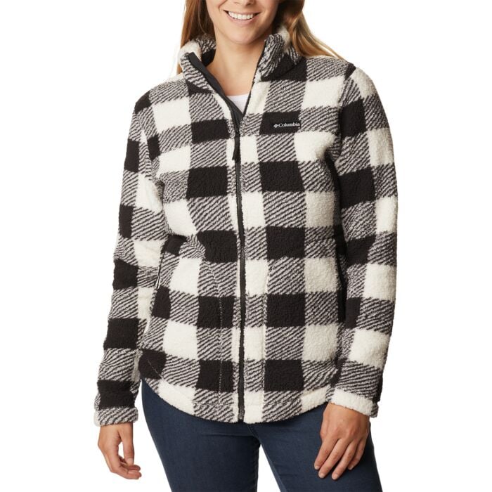 Columbia West Bend™ Sherpa Full Zip Damen, weiss-schwarz von Columbia