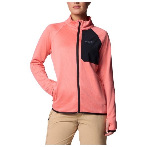 Columbia - Women's Triple Canyon Grid Fleece Full Zip - Fleecejacke Gr M rot von Columbia