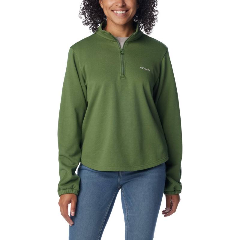 Fleece Pullover, Half-zip Damen Olivegrün L von Columbia