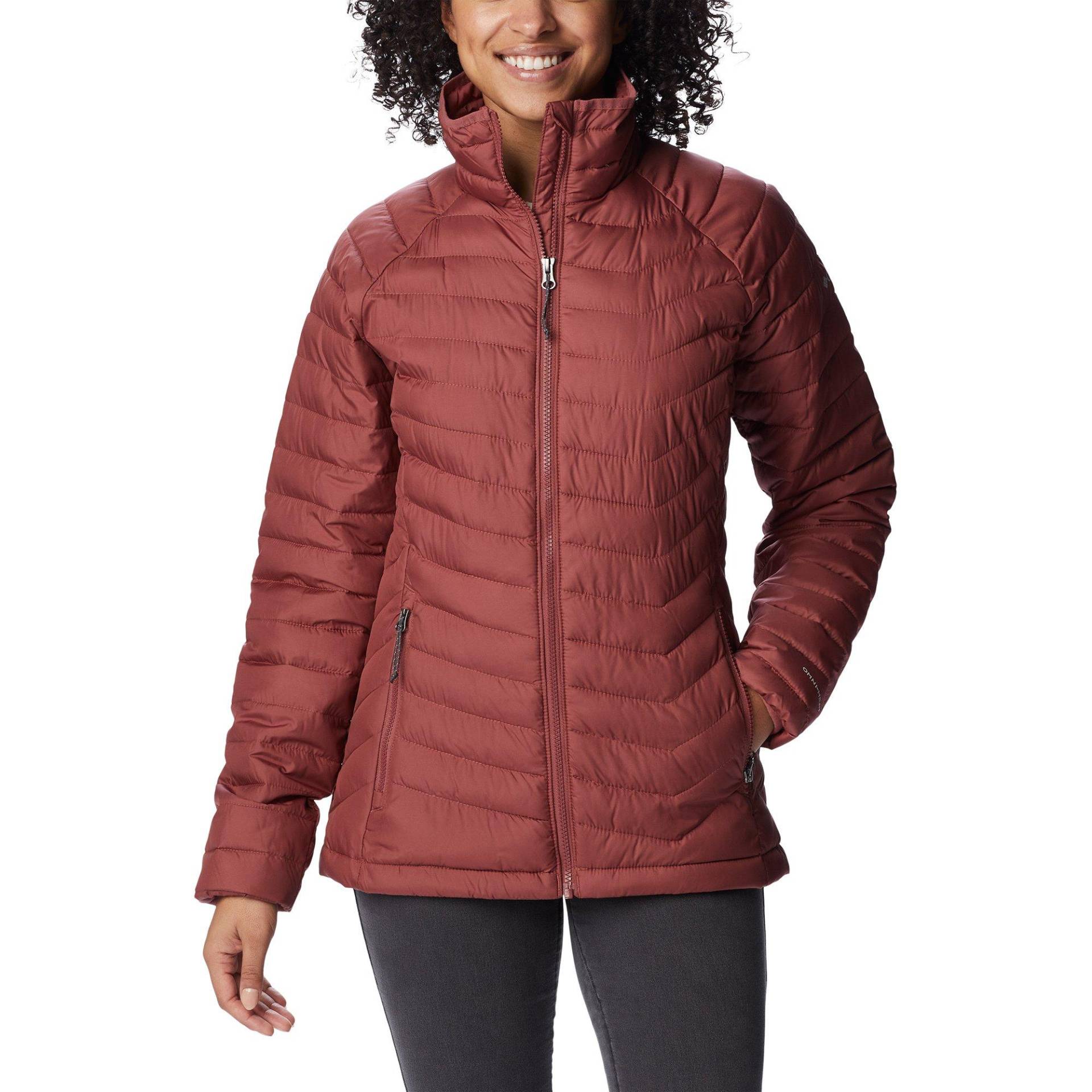 Jacke Mit Reissverschluss Damen Weinrot XS von Columbia