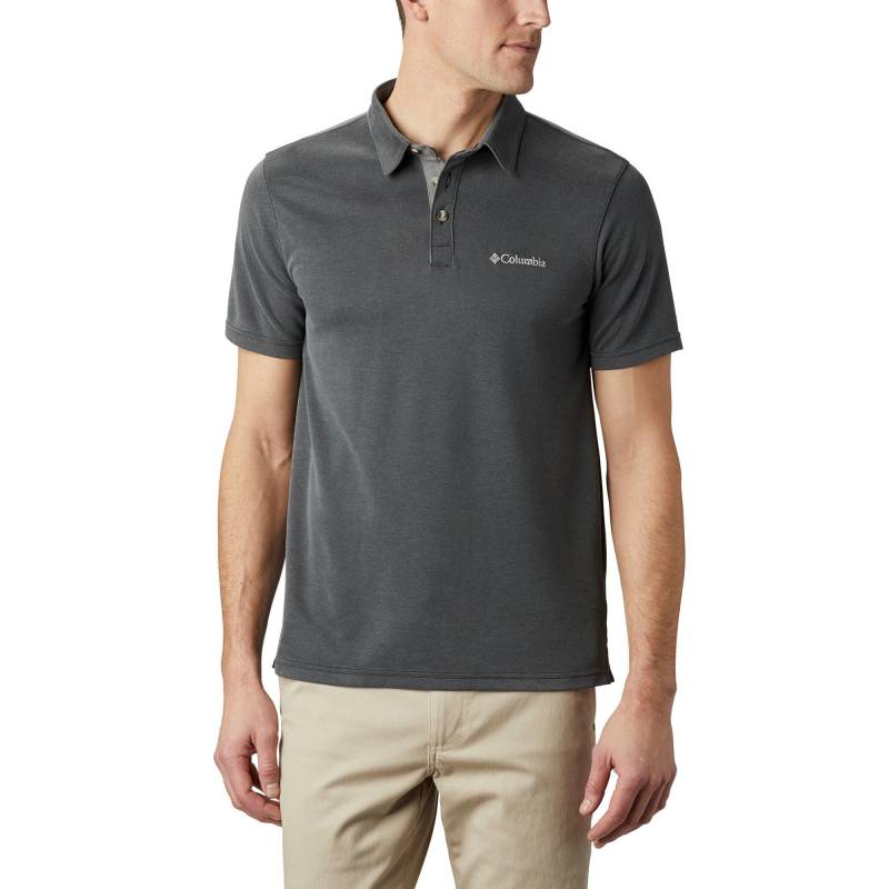 Poloshirt, Kurzarm Herren Anthrazit L von Columbia