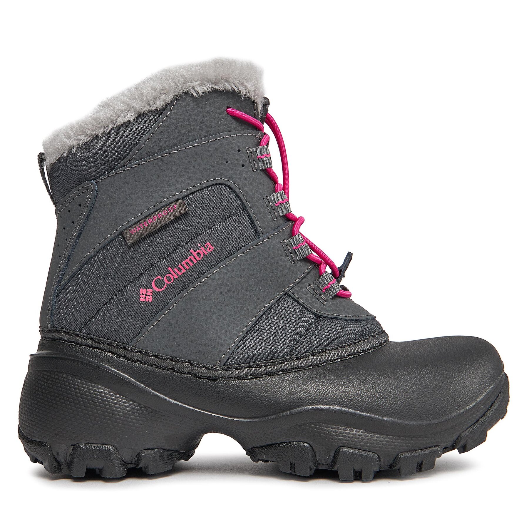 Schneeschuhe Columbia Youth Rope Tow™ Iii Waterproof 1637841 Dark Grey/ Haute Pink 089 von Columbia