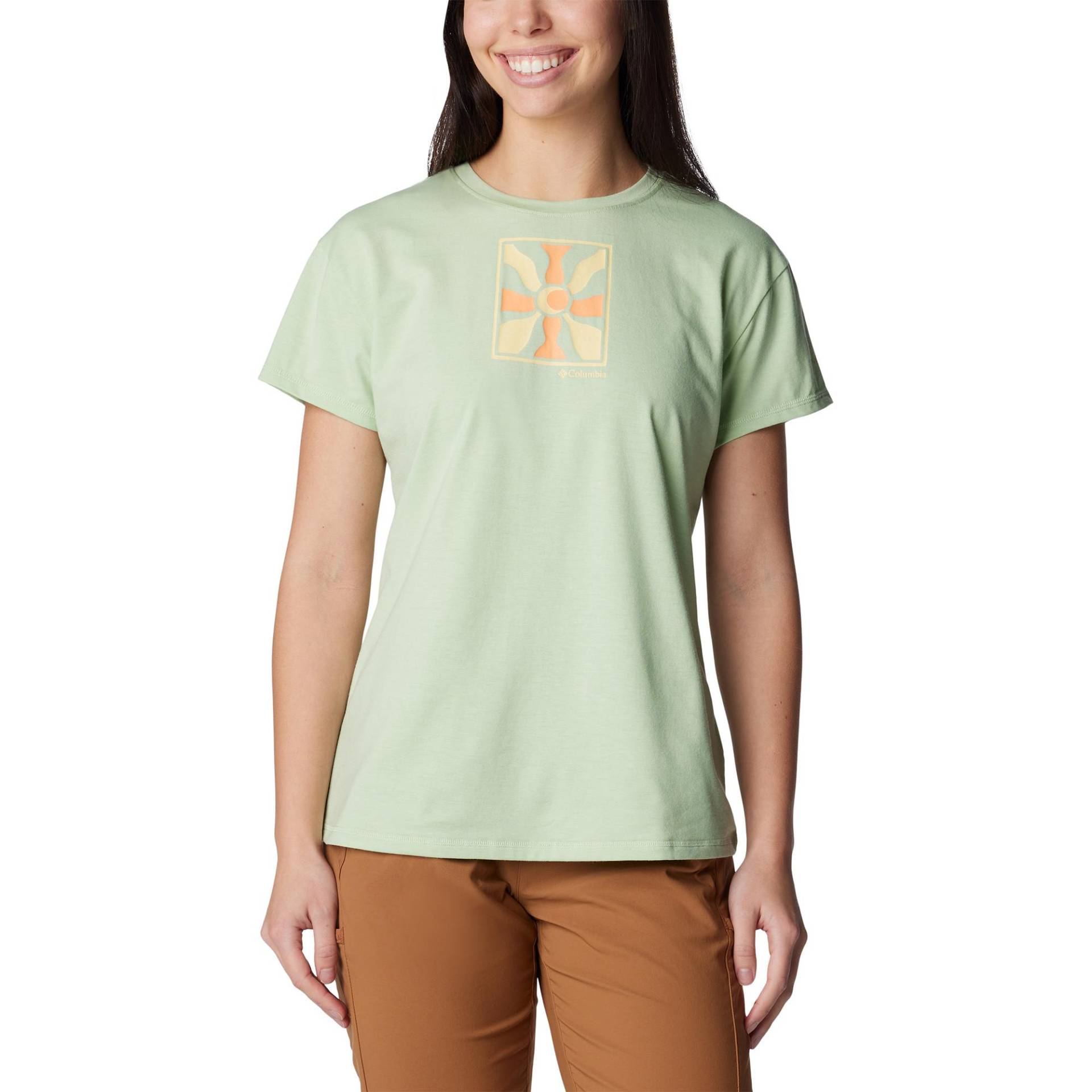 T-shirt Damen Hellgrün S von Columbia