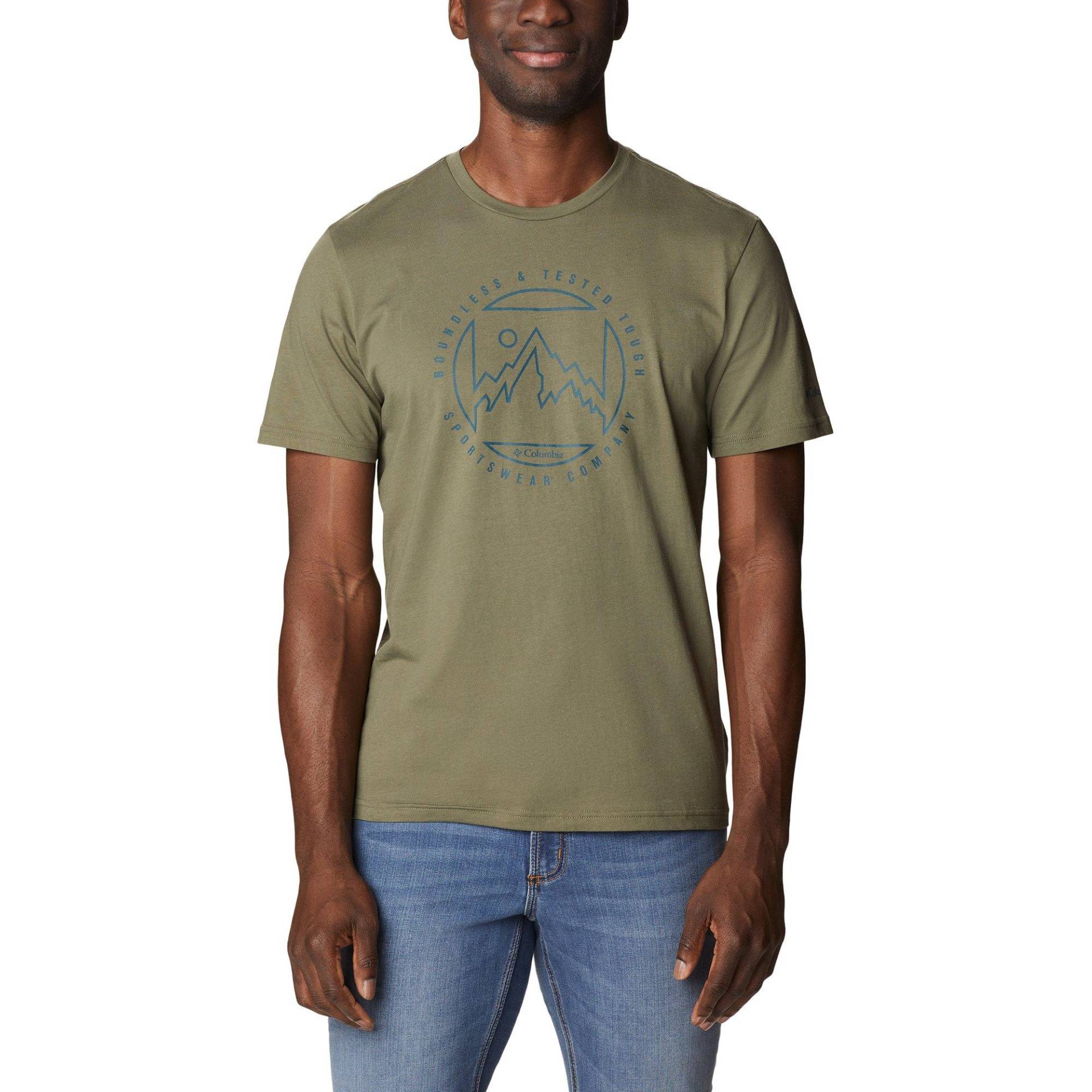 T-shirt Herren Olivegrün L von Columbia