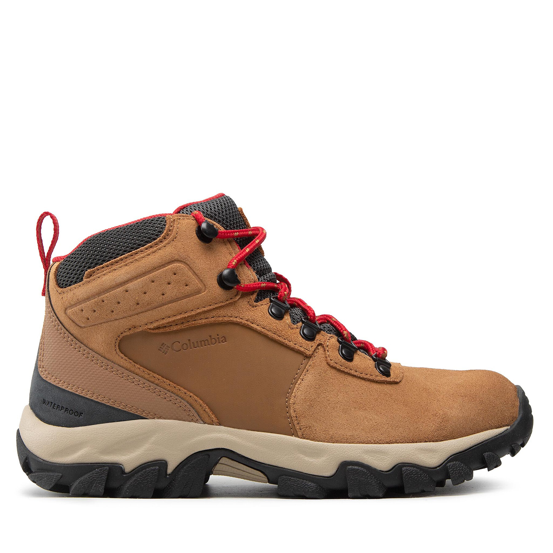 Trekkingschuhe Columbia Newton Ridge Plus II Suede Wp BM2812 Elk/Mountain Red 286 von Columbia