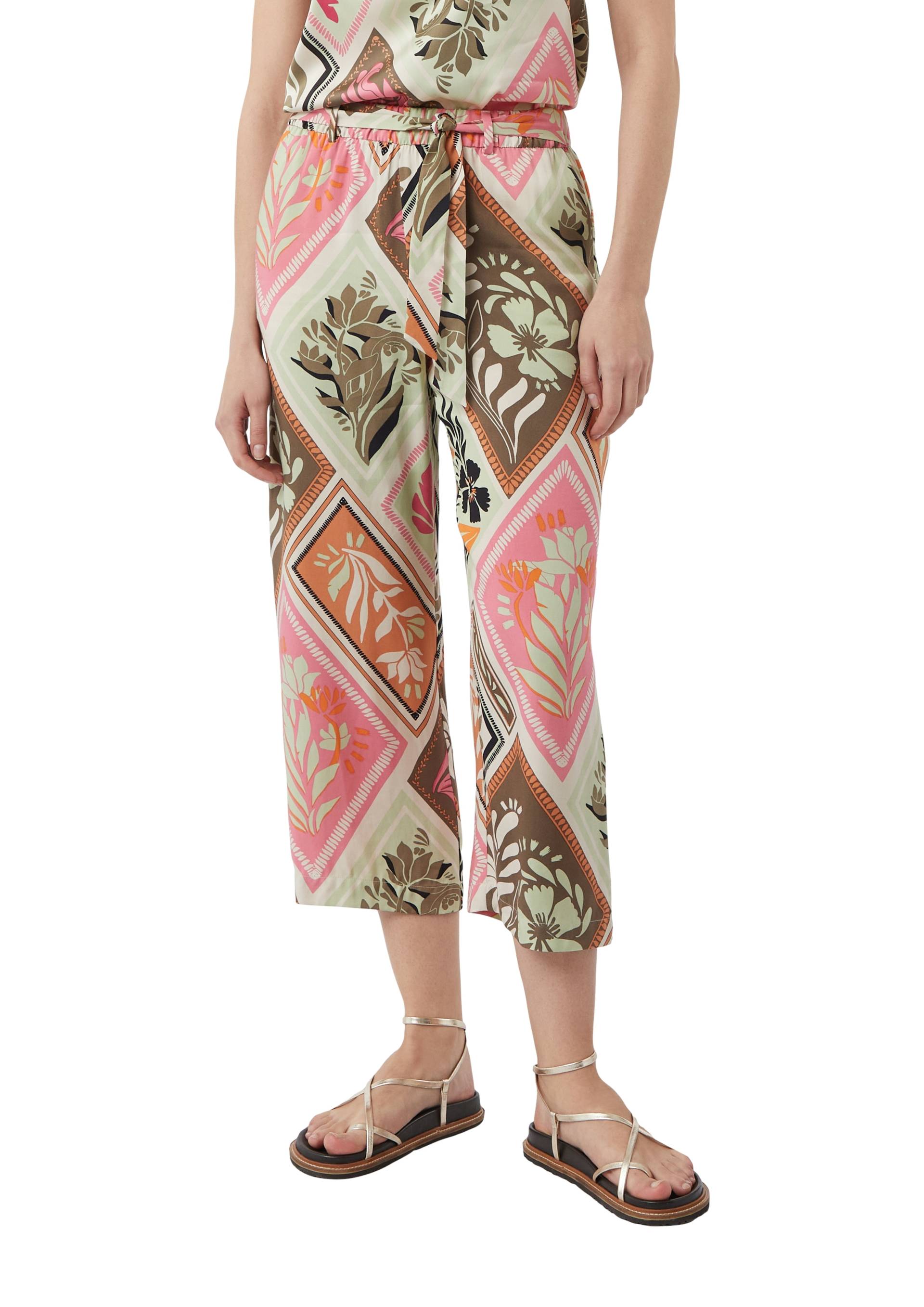 Comma 7/8-Hose, mit floralem Muster Comma 7/8-Hose, mit floralem Muster von Comma