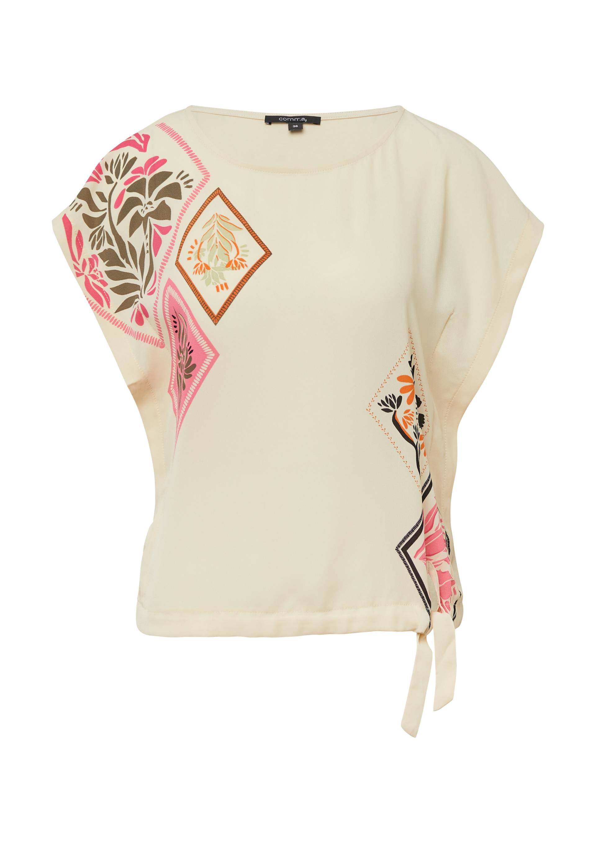 Comma Fledermausshirt, mit floralem Muster und Fledermaus-Ärmeln von Comma