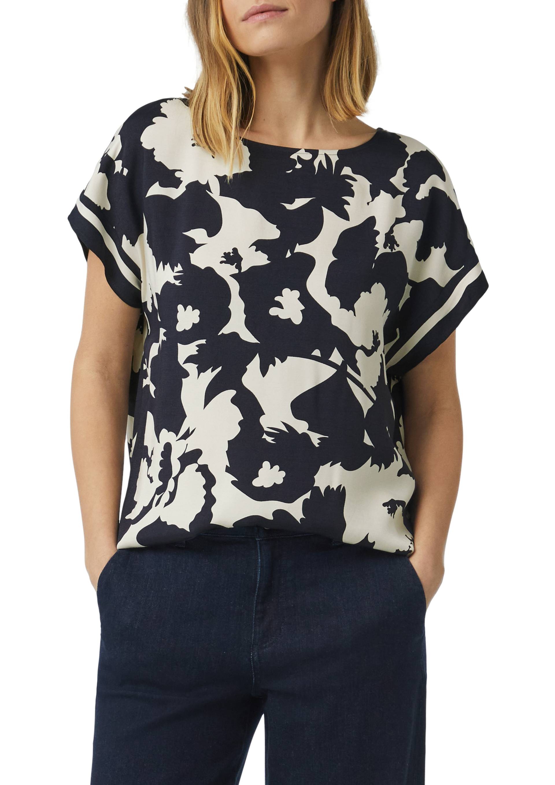 Comma Kurzarmbluse, mit All-Over Print Comma Kurzarmbluse, mit All-Over Print von Comma