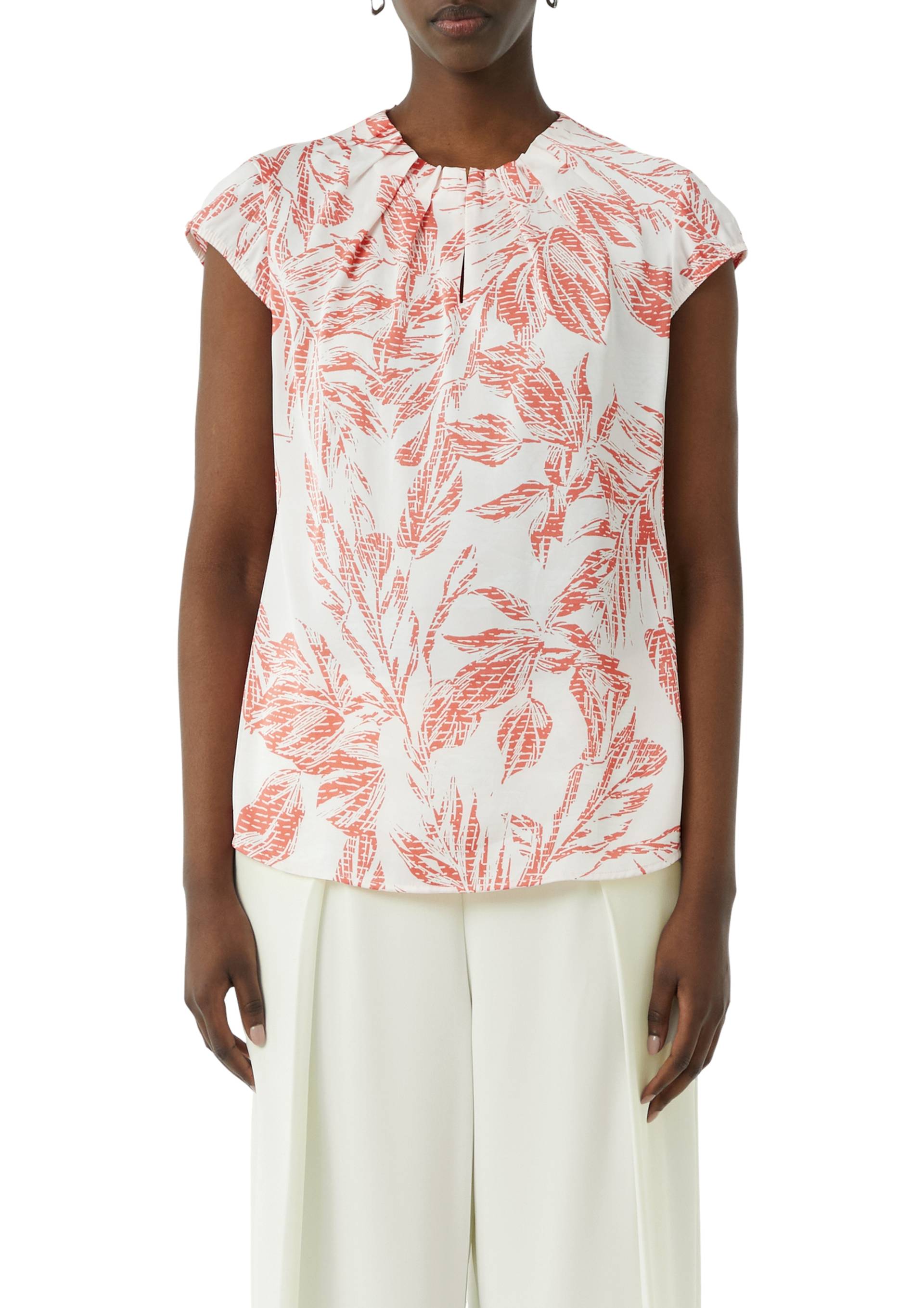 Comma Kurzarmbluse, mit All-Over Print Comma Kurzarmbluse, mit All-Over Print von Comma