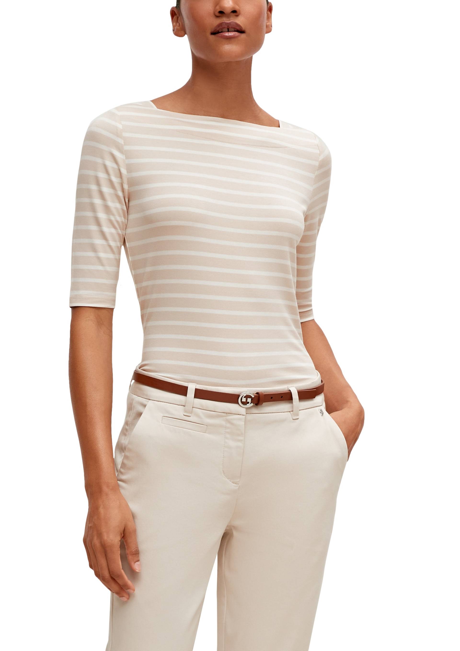 Comma Kurzarmshirt, mit Streifen und slim fit Comma Kurzarmshirt, mit Streifen und slim fit von Comma