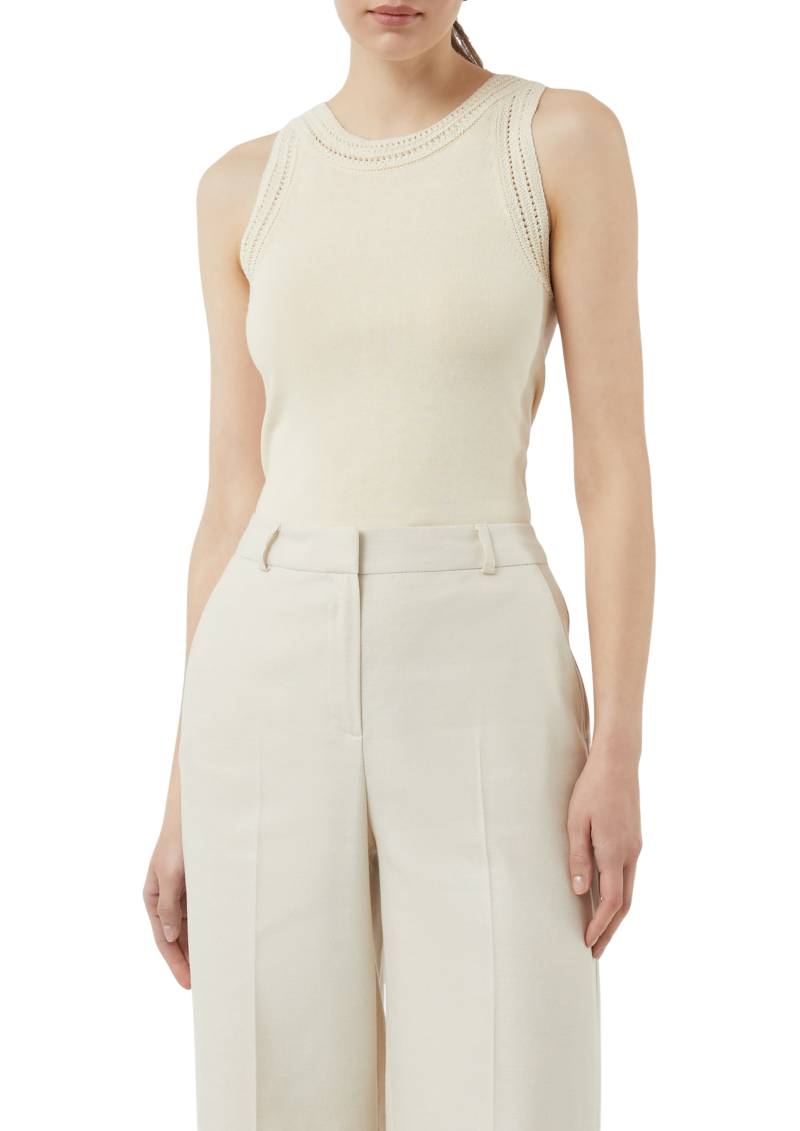 Comma Rundhalsshirt, mit Strick Details von Comma