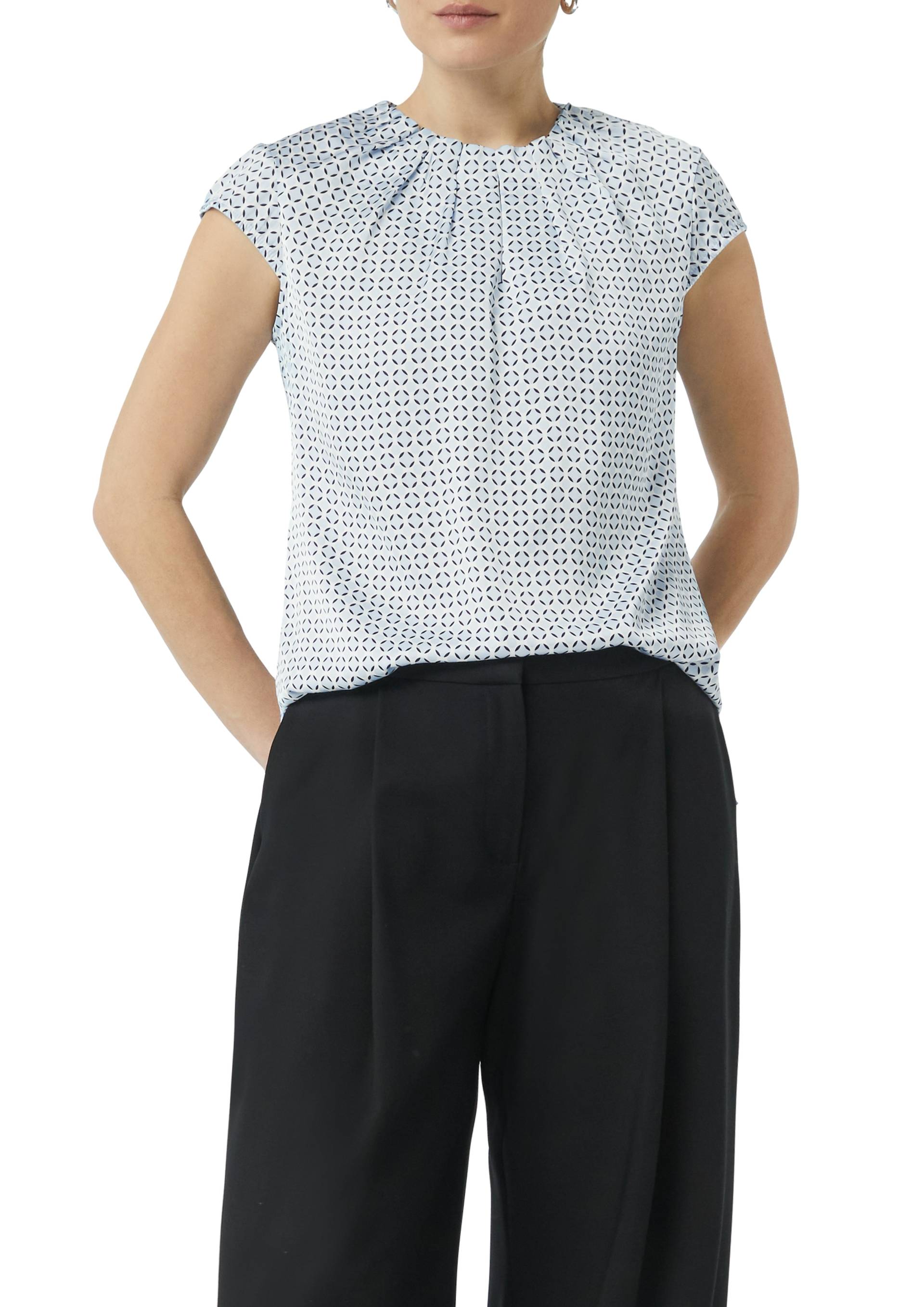 Comma Satinbluse, mit All-Over-Print Comma Satinbluse, mit All-Over-Print von Comma