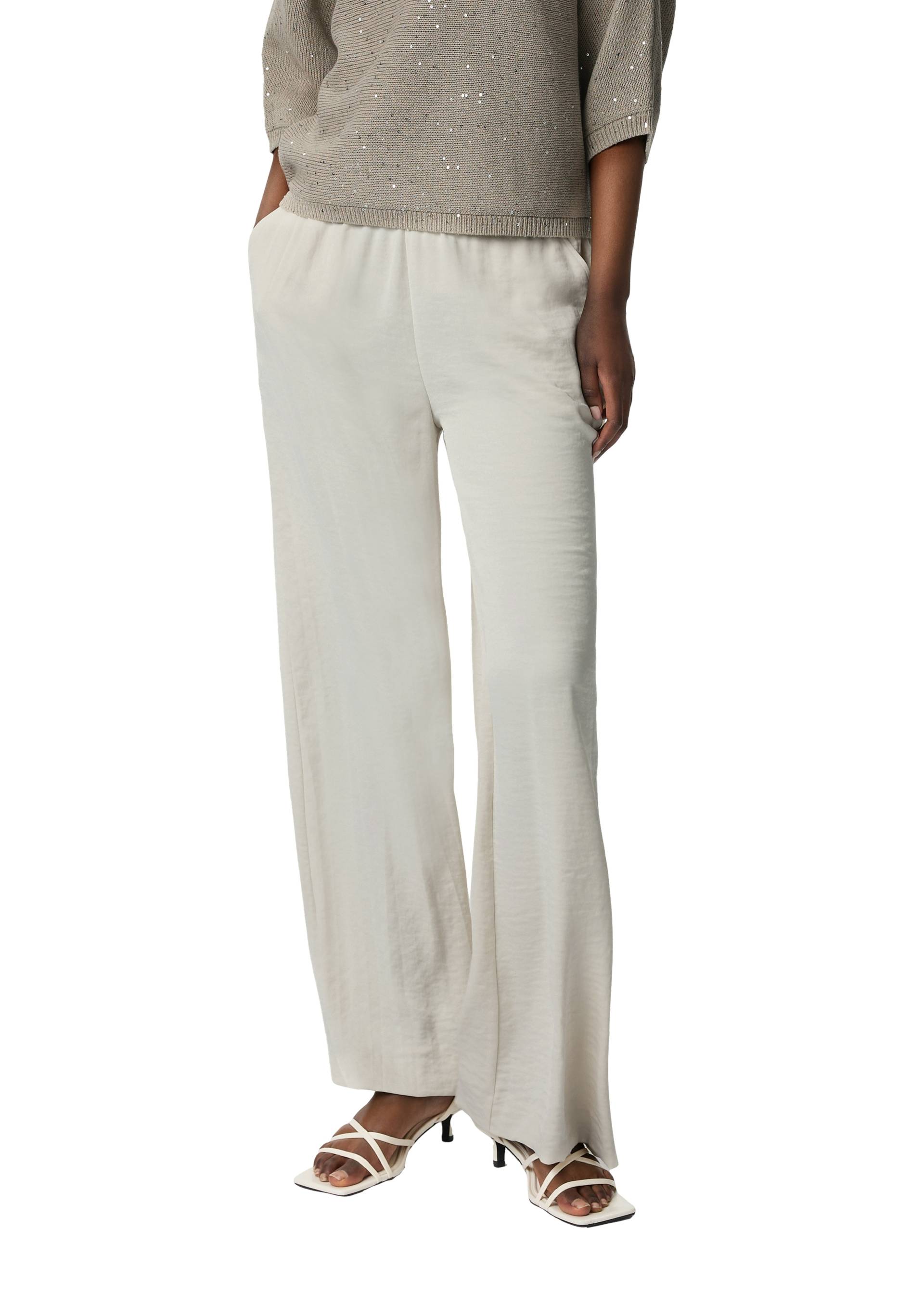 Comma Stoffhose, Wide Leg und eleatischem Bund von Comma
