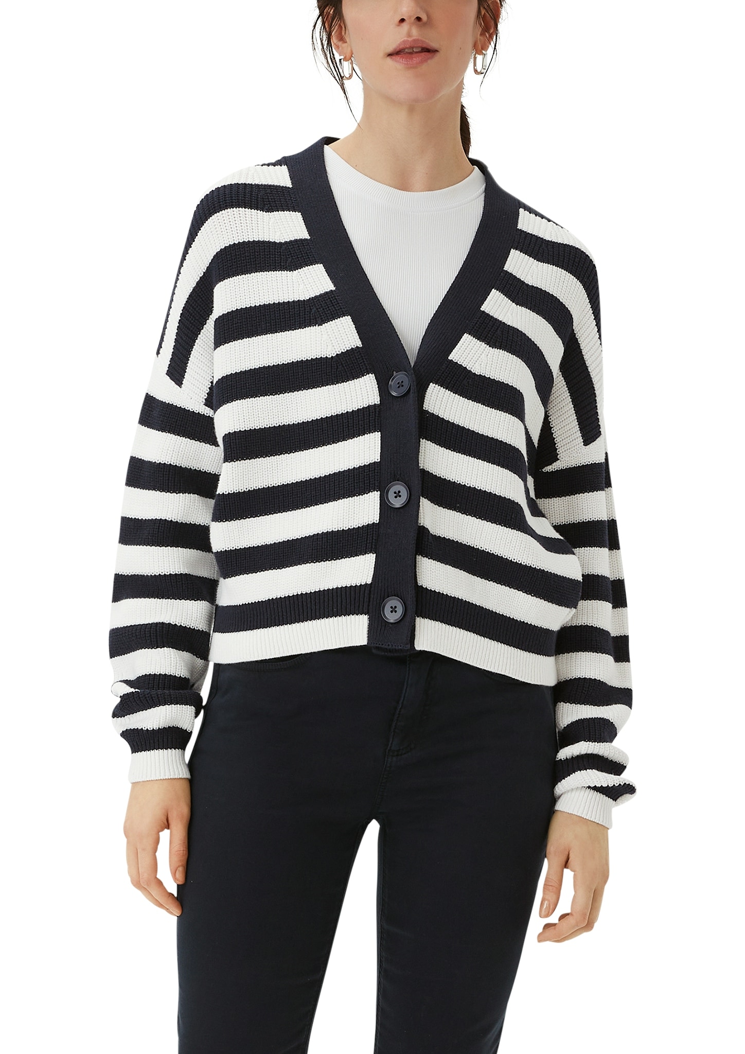 Comma Strickjacke, mit Drop-Shoulder-Design Comma Strickjacke, mit Drop-Shoulder-Design von Comma