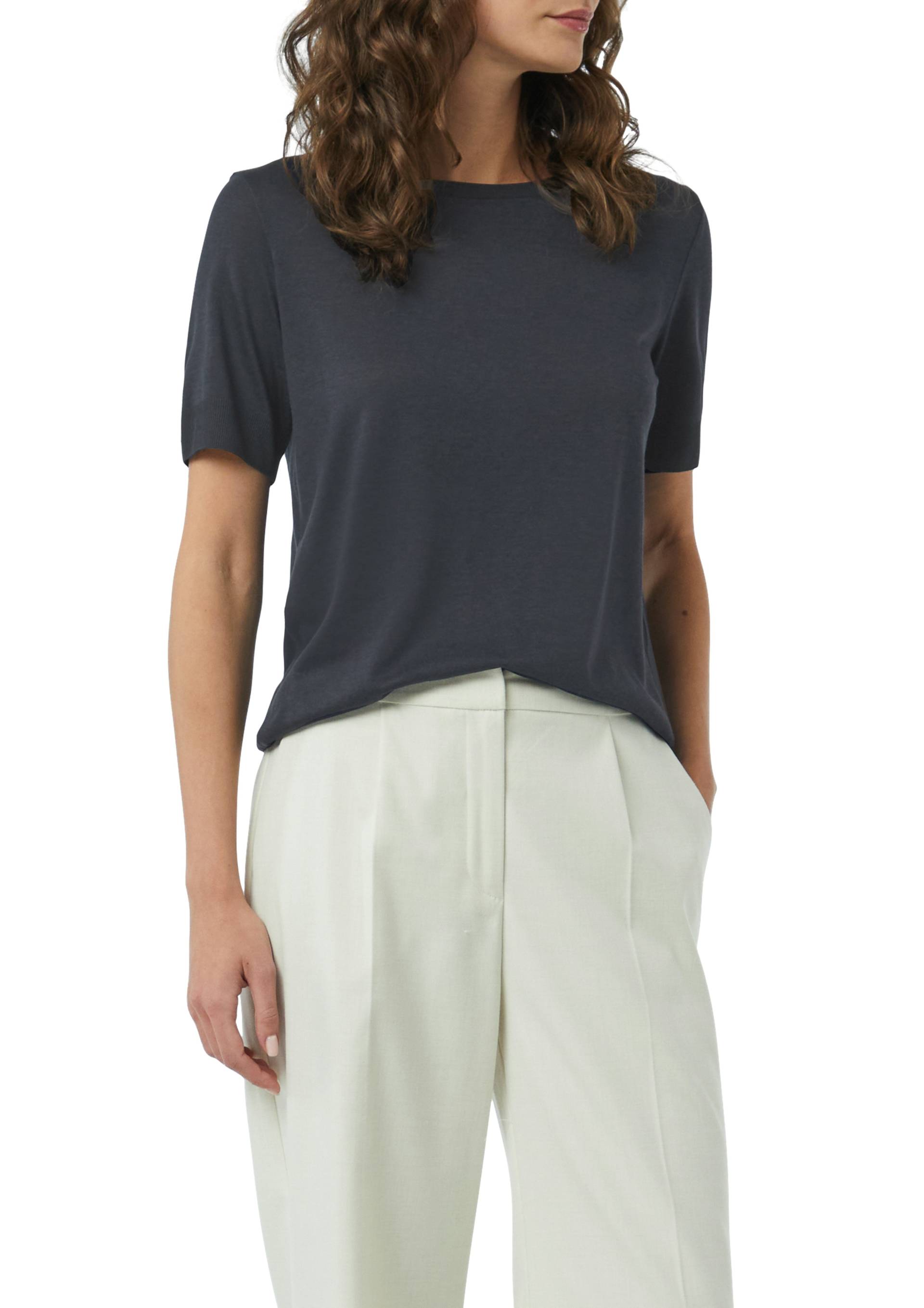 Comma T-Shirt, aus Strick mit Rippdetails Comma T-Shirt, aus Strick mit Rippdetails von Comma