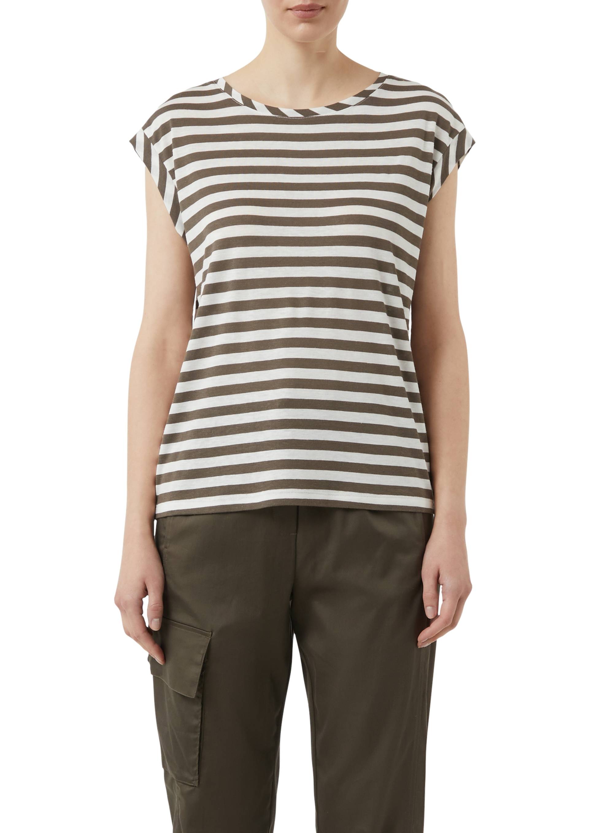 Comma T-Shirt, mit Streifen Muster Comma T-Shirt, mit Streifen Muster von Comma