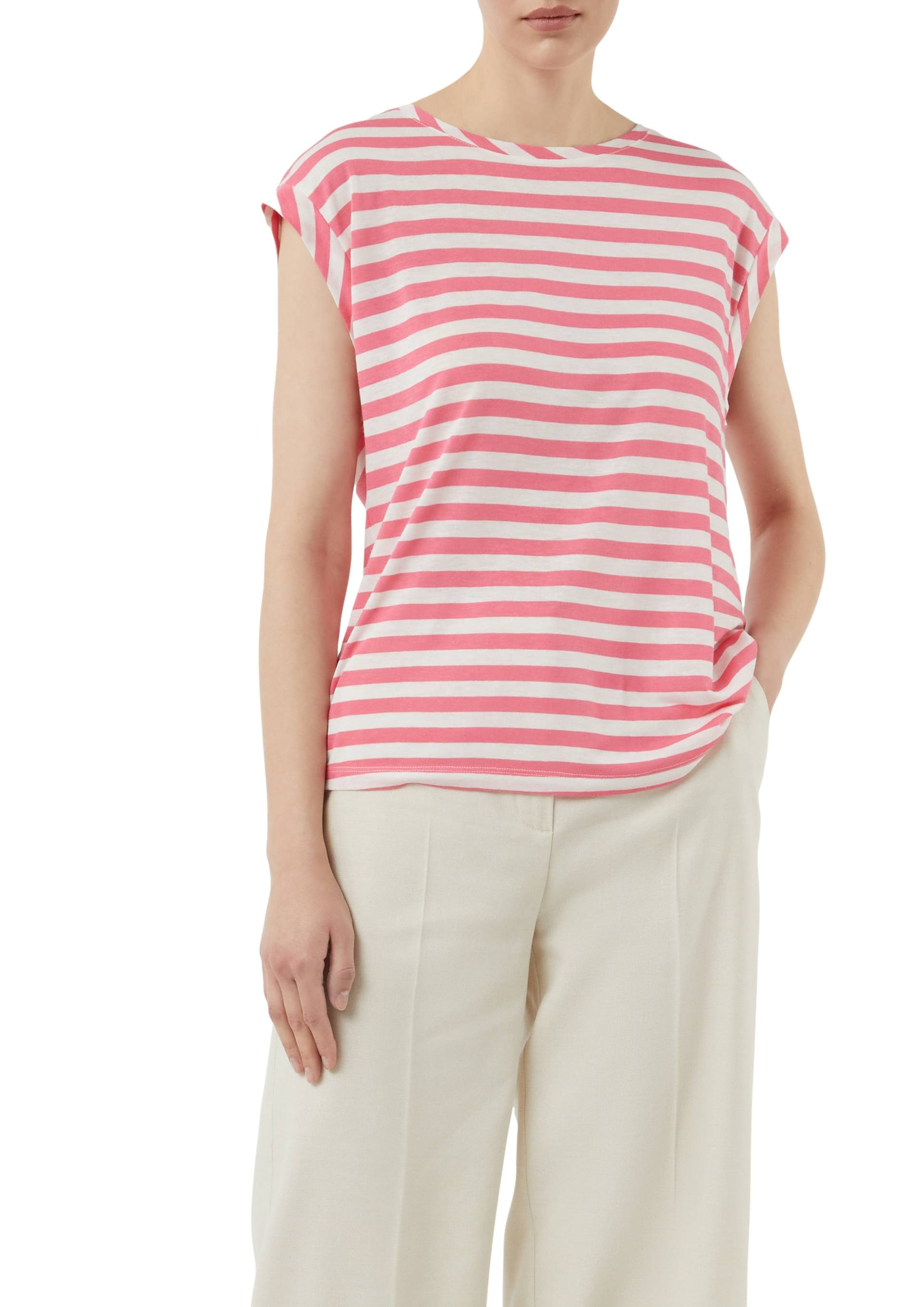 Comma T-Shirt, mit Streifen Muster Comma T-Shirt, mit Streifen Muster von Comma