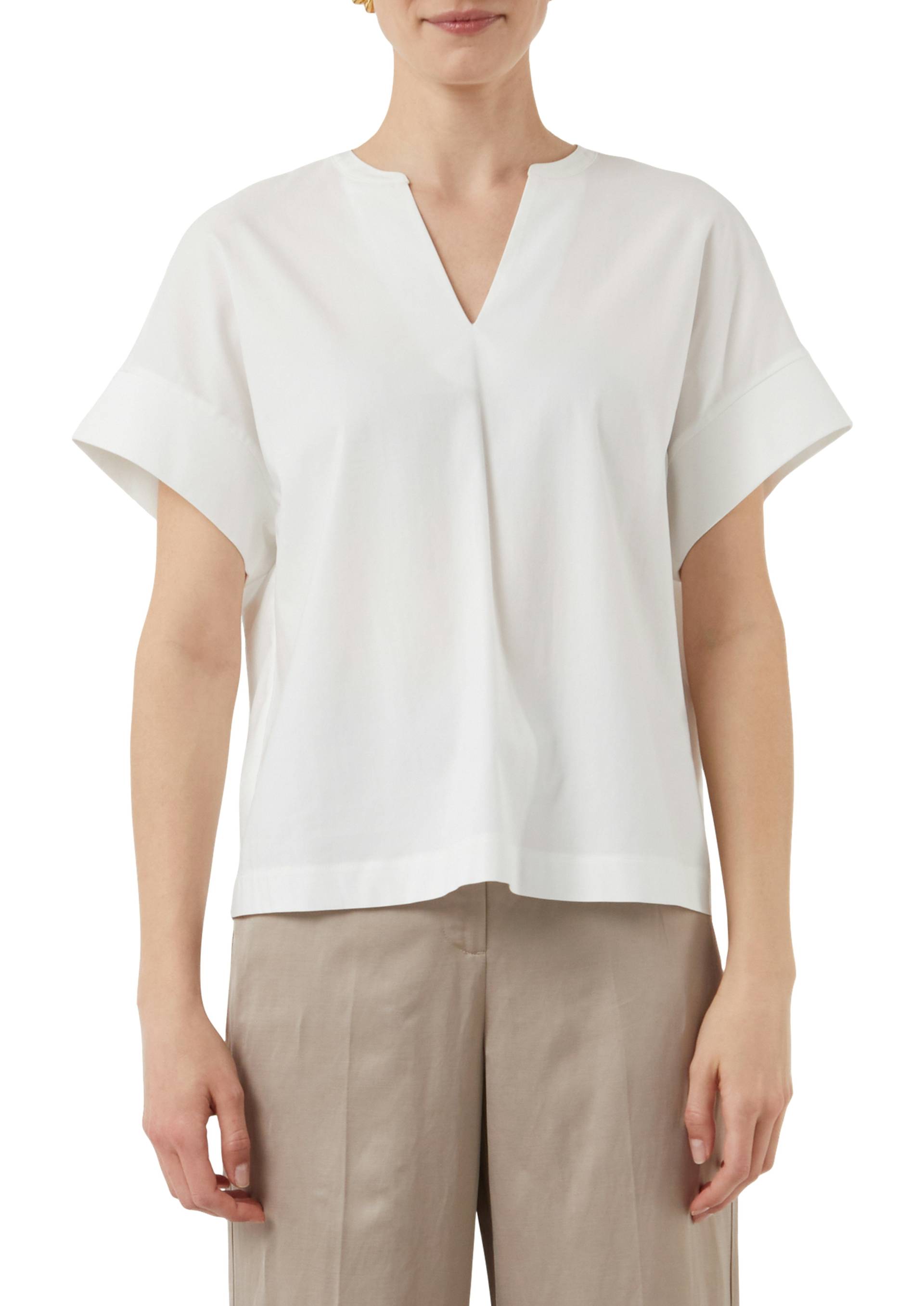 Comma T-Shirt, mit geschlitztem Rundhalsausschnitt Comma T-Shirt, mit geschlitztem Rundhalsausschnitt von Comma