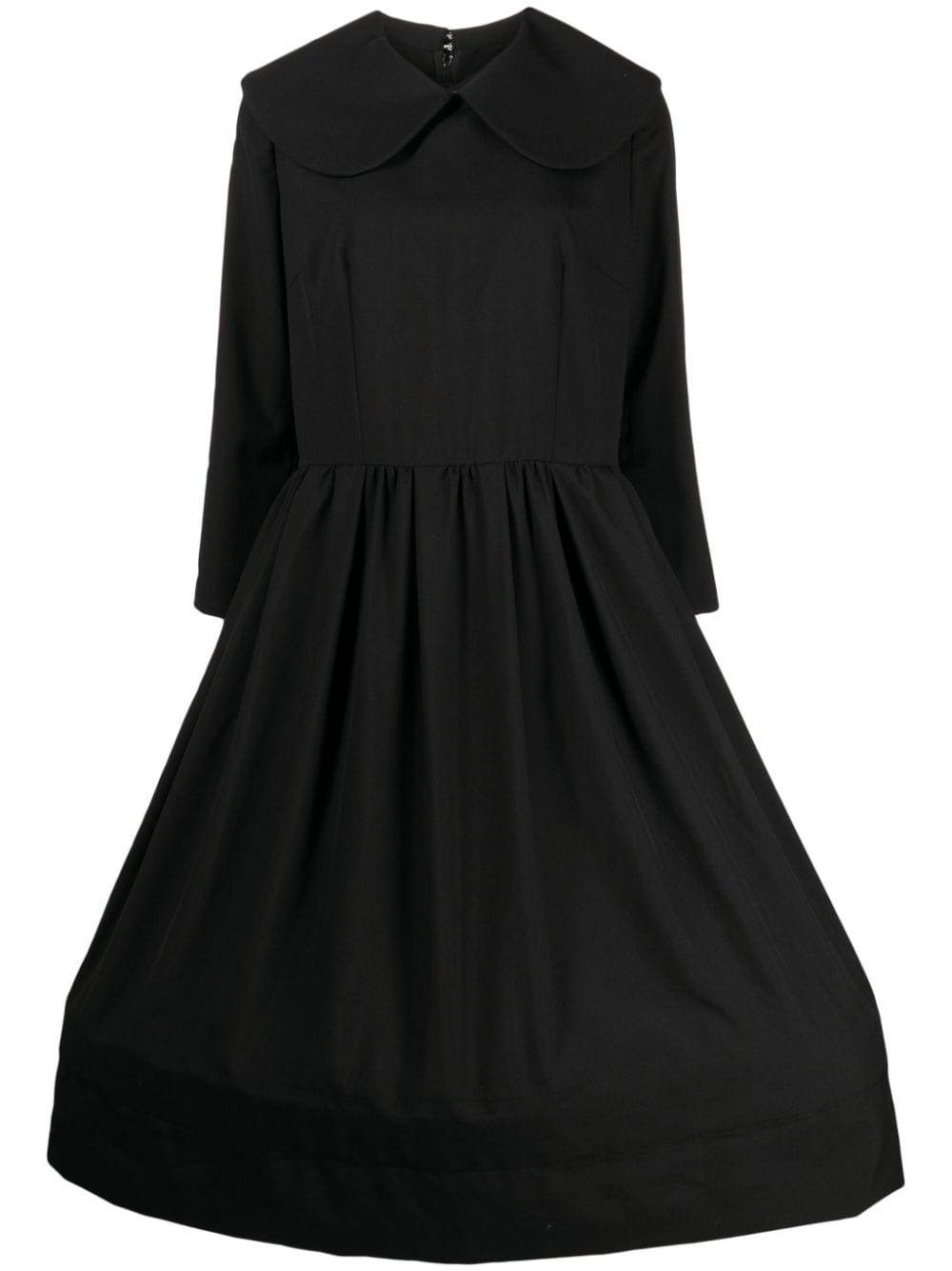 Comme Des Garçons Comme Des Garçons bib-collar midi dress - Black von Comme Des Garçons Comme Des Garçons