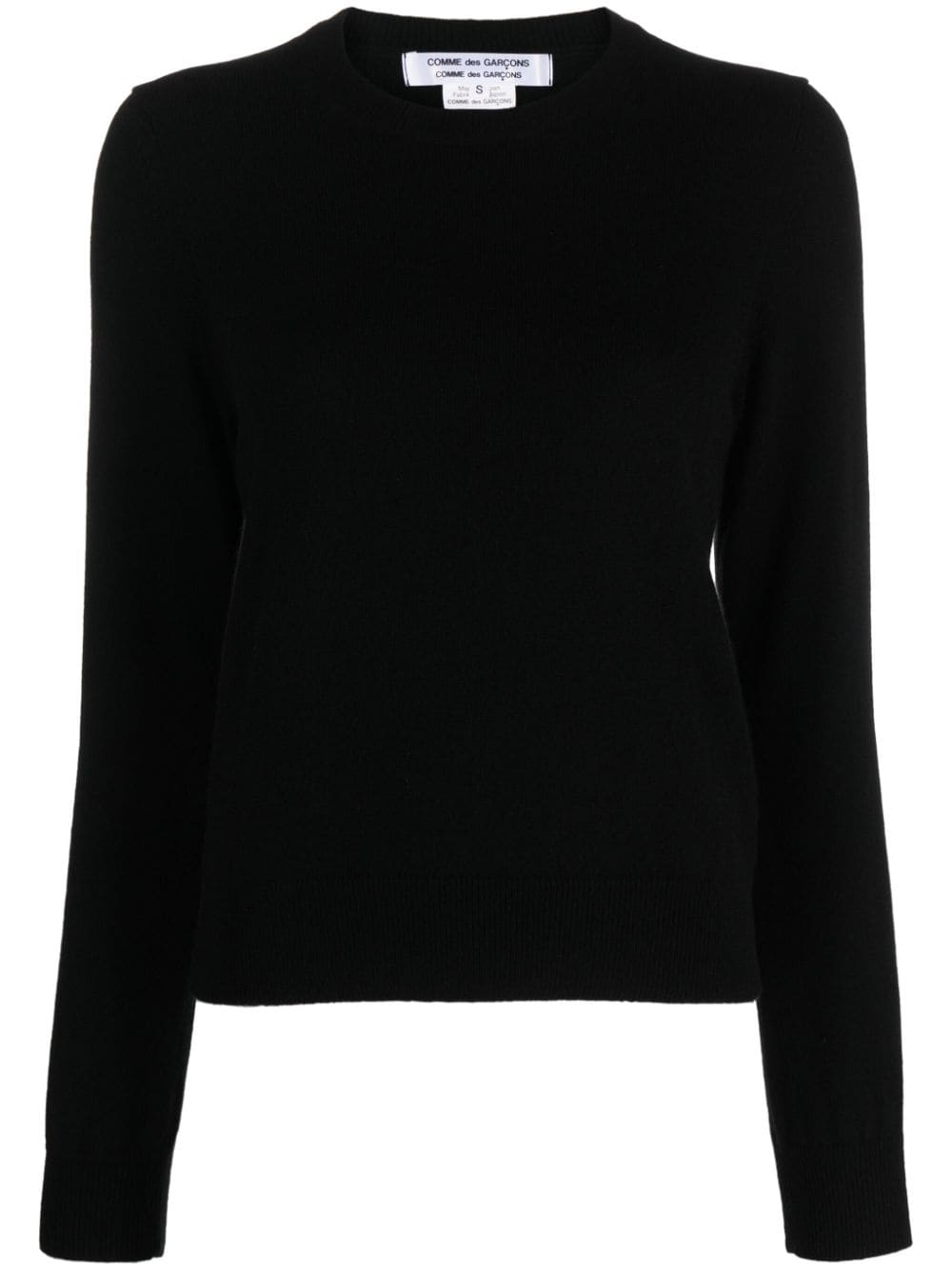 Comme Des Garçons Comme Des Garçons crew-neck cashmere jumper - Black von Comme Des Garçons Comme Des Garçons