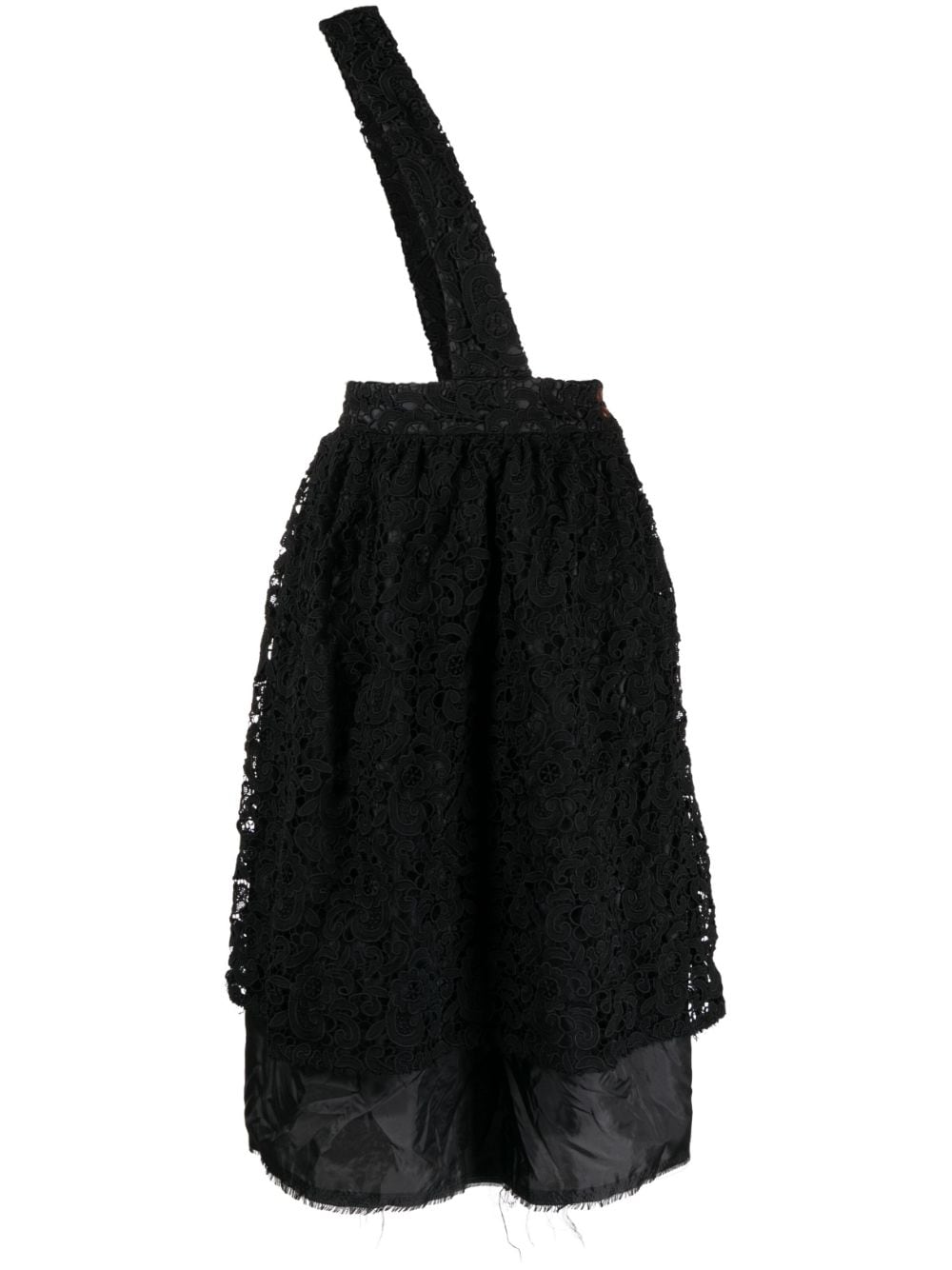 Comme Des Garçons Comme Des Garçons floral-lace high-waisted skirt - Black von Comme Des Garçons Comme Des Garçons